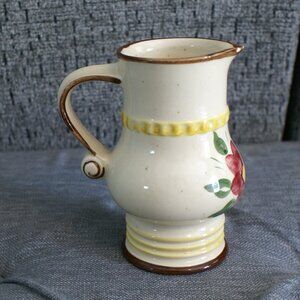 Vintage Goebel West Germany Porcelain Creamer Tegernses 1967 Floral Hand Painted